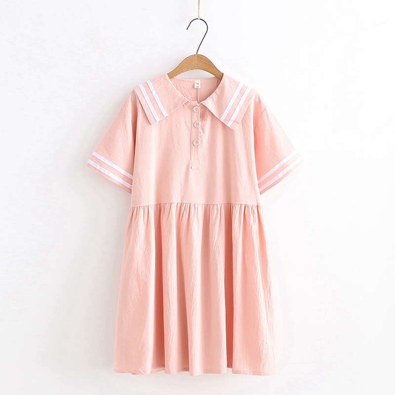 セーラー服 セーラーカラー ゆったりワンピース