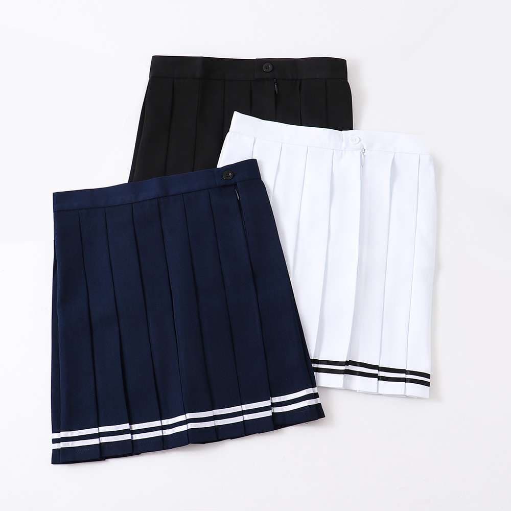 セーラー服 プリーツスカート 制服風ミニスカート