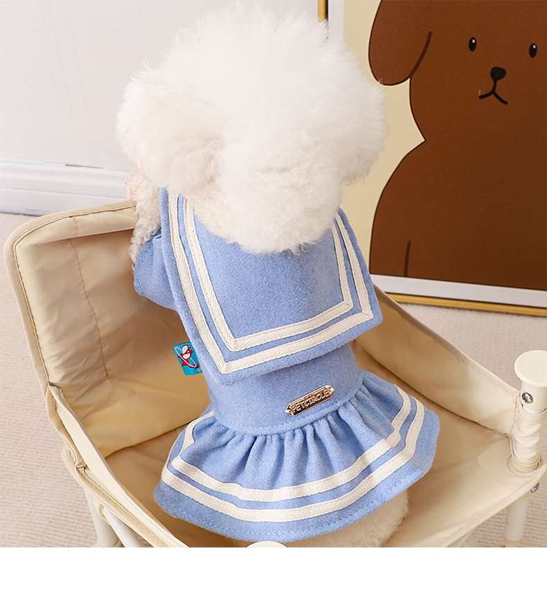 セーラー服 ふわもこセーラー風ペット服