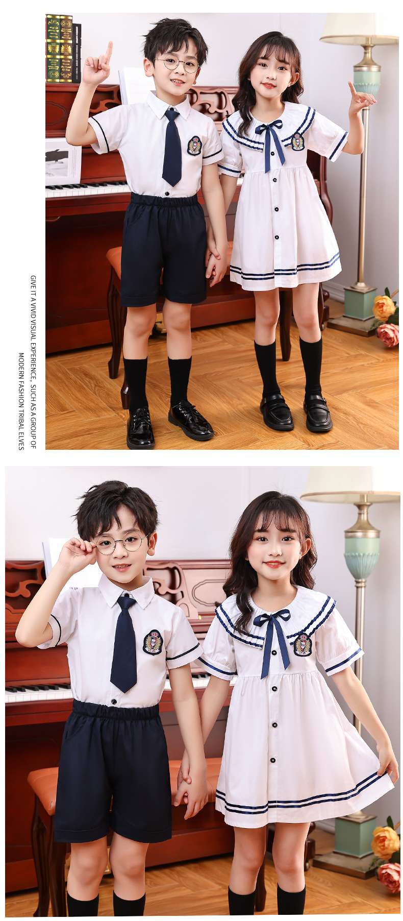 セーラー服 清楚可愛い学園風セーラーカラーワンピース