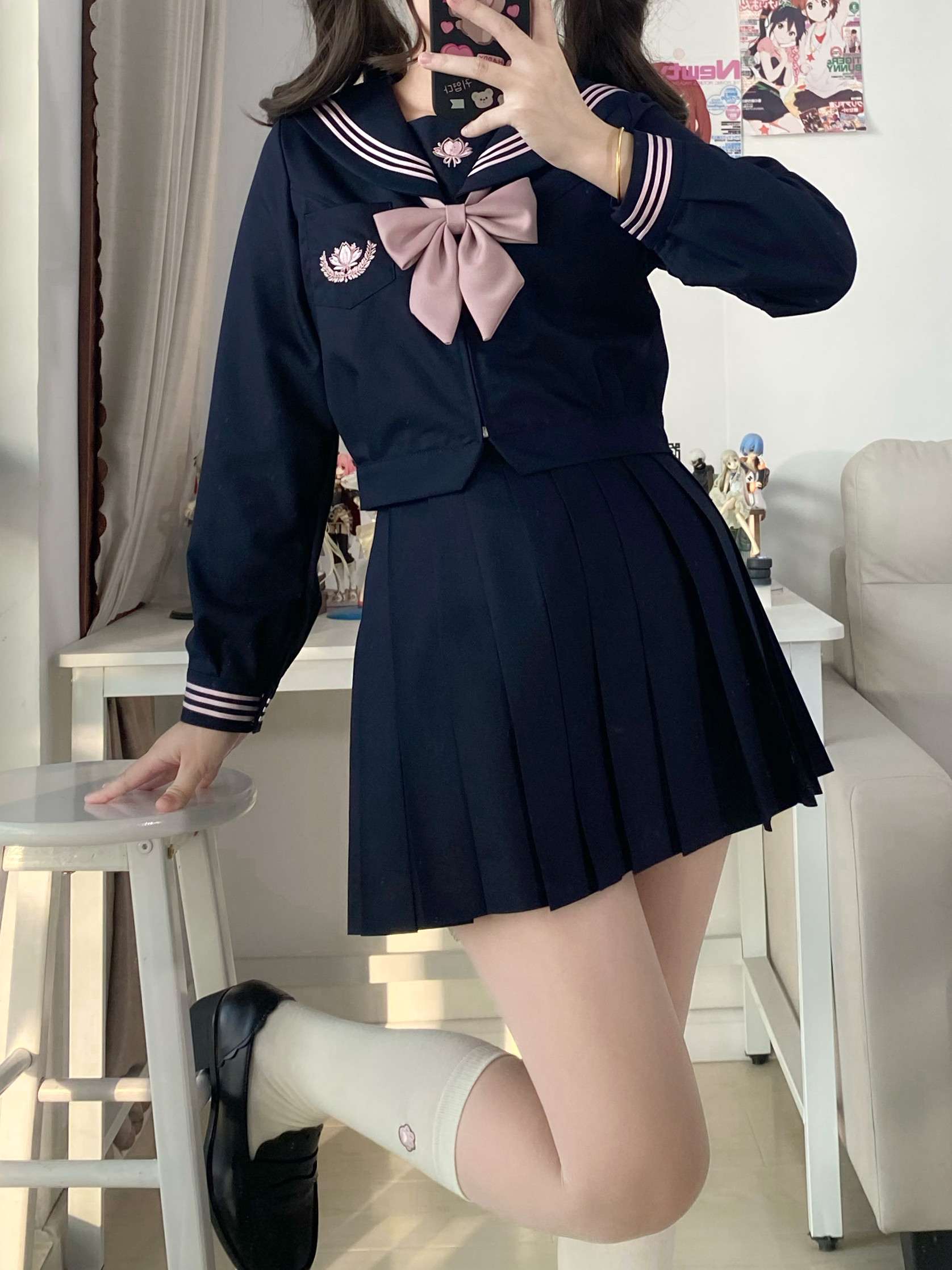 セーラー服 清楚可愛い制服風 上下セット