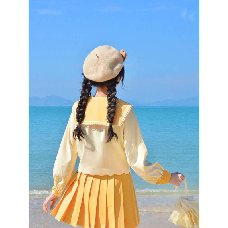 セーラー服 夏の海辺 ワンピース