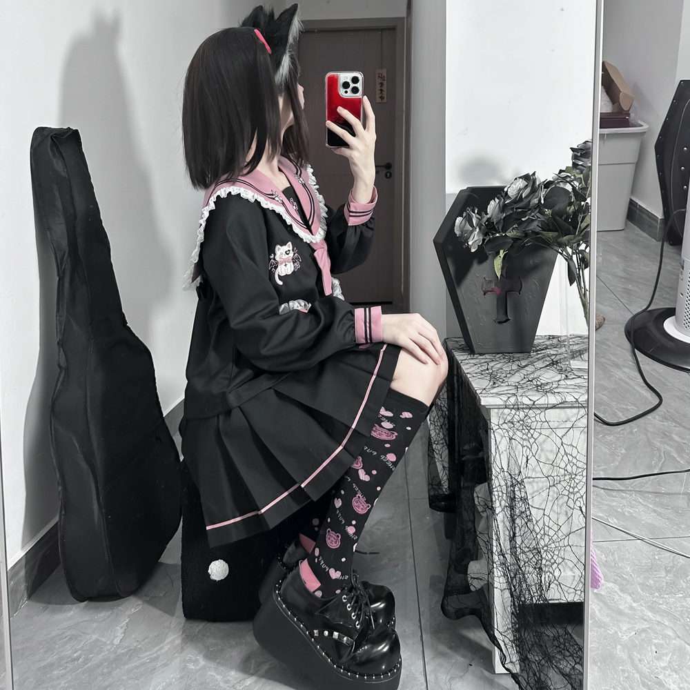 セーラー服 ゴスロリ風 セット
