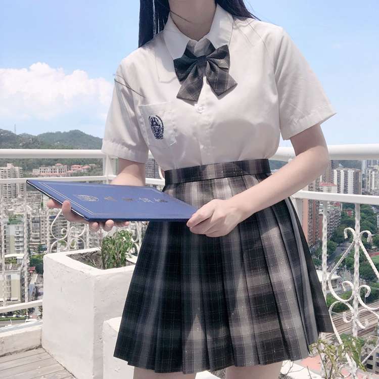 セーラー服 クラシックスタイル チェック柄スカート制服セット