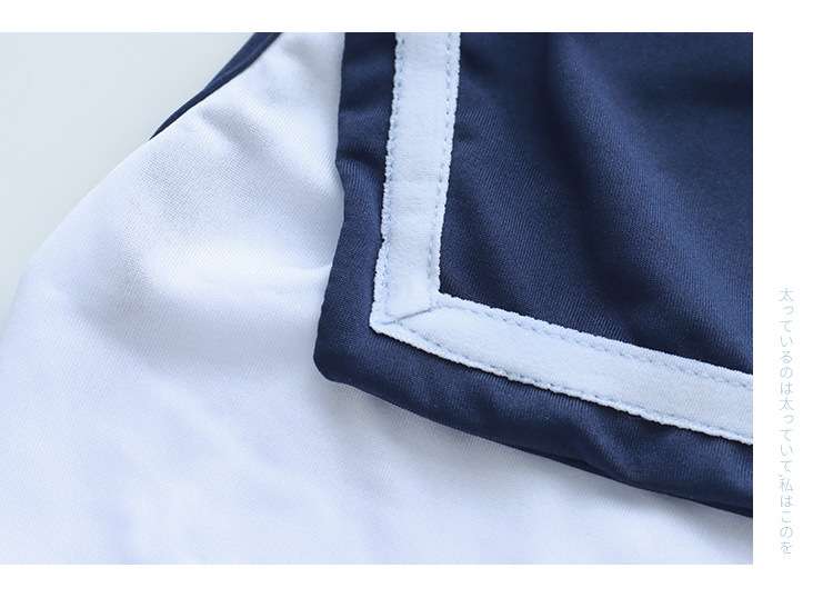 セーラー服 ネイビーセーラーカラー ミニワンピース