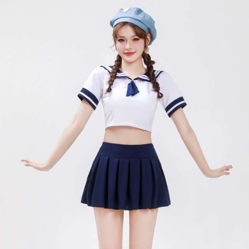 セーラー服 清楚系セーラー風コスプレ水着