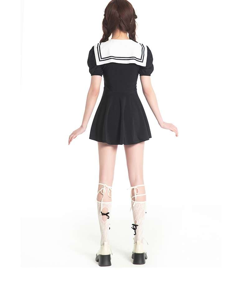 セーラー服 大人可愛い セーラー風ワンピース
