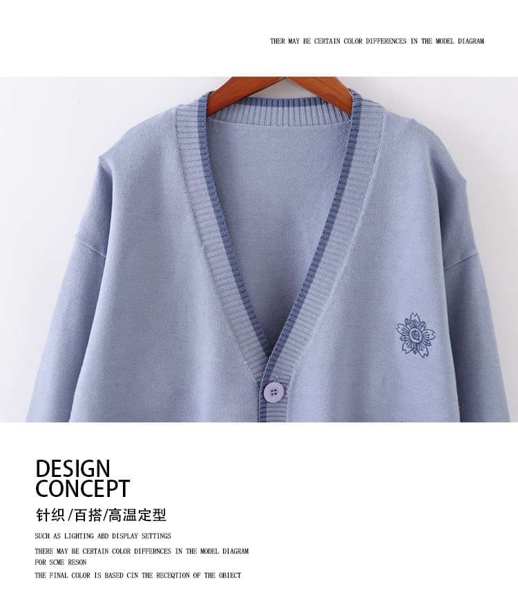 セーラー服 学園風セーラーカーディガン制服セット
