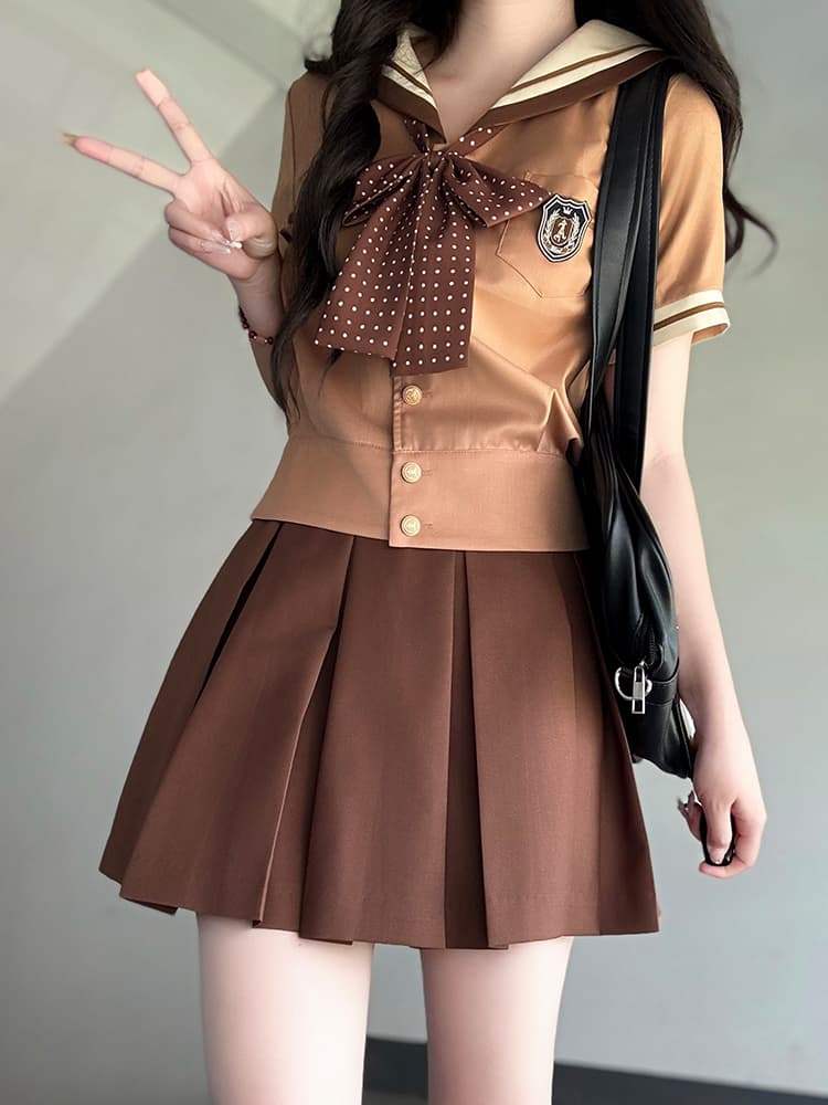セーラー服 クラシカル水玉リボン