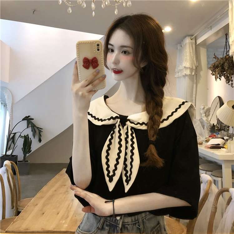 セーラー服 セーラーカラー リボンデザイン トップス