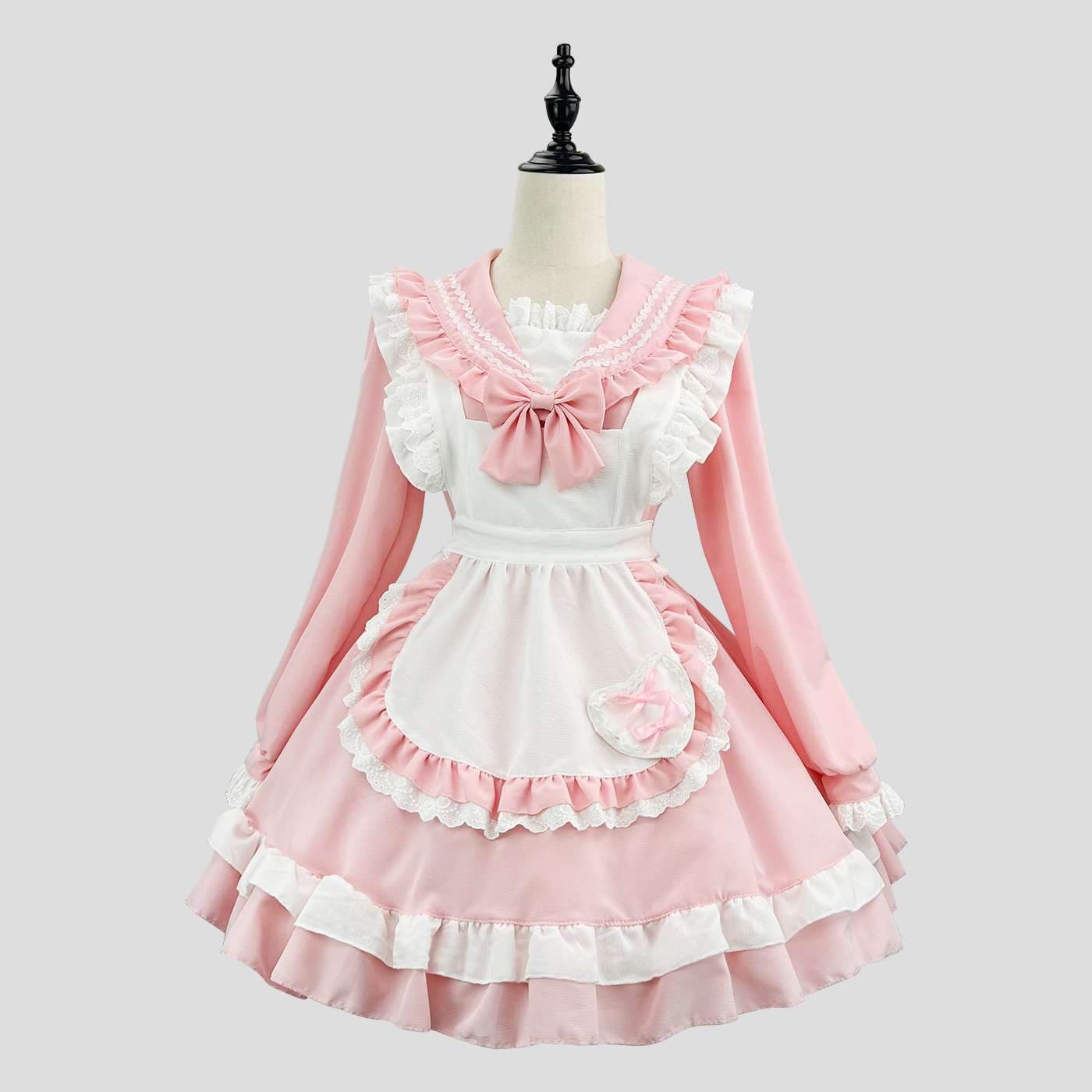 セーラー服 ふんわりメイド風ロリータワンピース