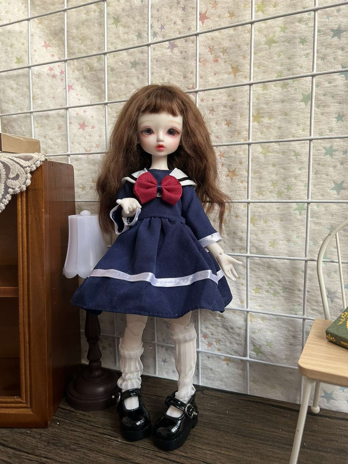 セーラー服 少女人形用セーラー風ドレスセット