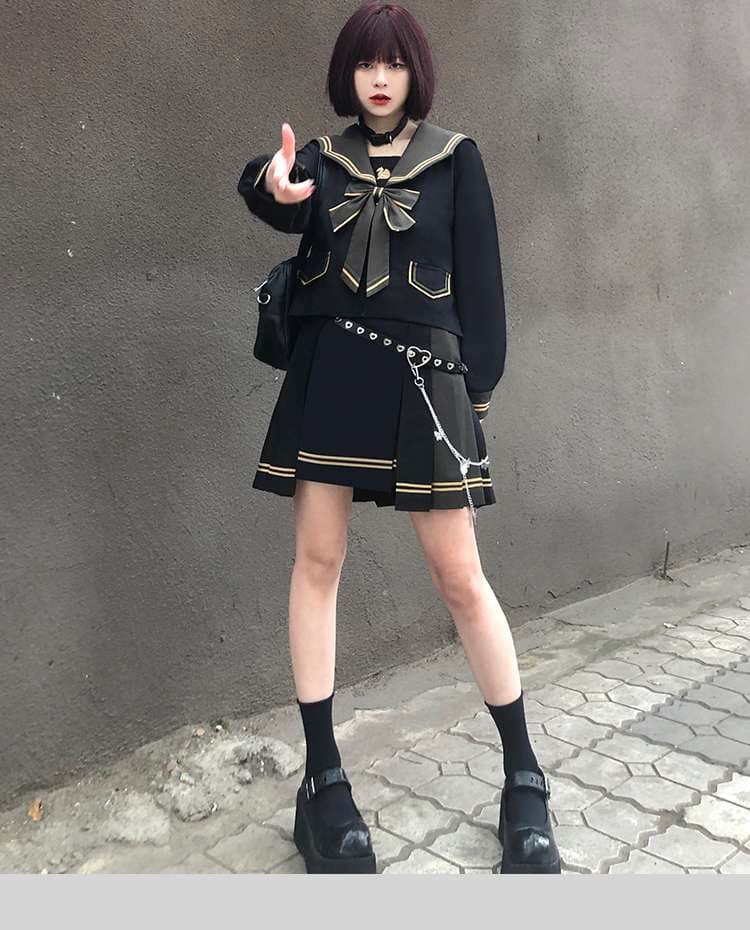 セーラー服 ゴシックセーラー風学生服セット