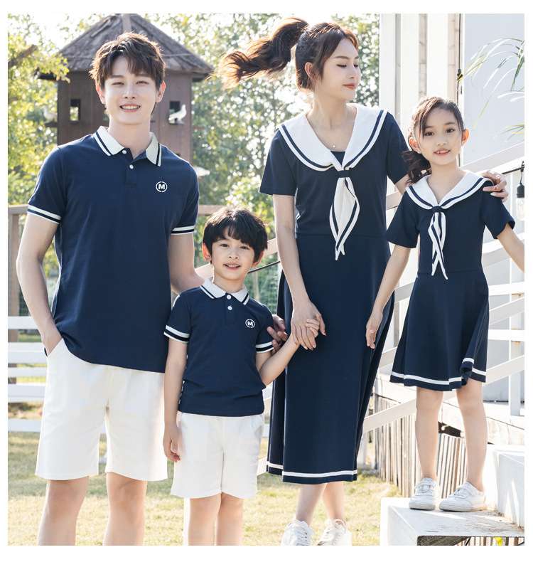 セーラー服 親子ペアセーラーカラーワンピース