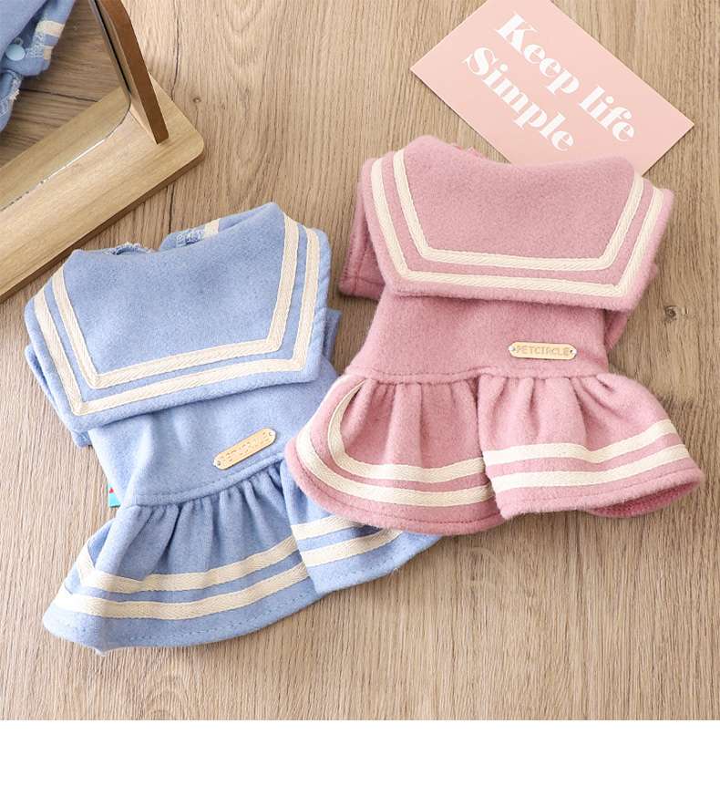 セーラー服 ふわもこセーラー風ペット服