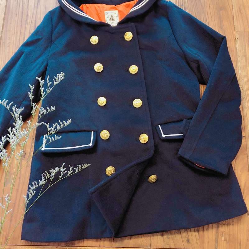 セーラー服 ヴィンテージ風マリンスタイルダブルブレストジャケット