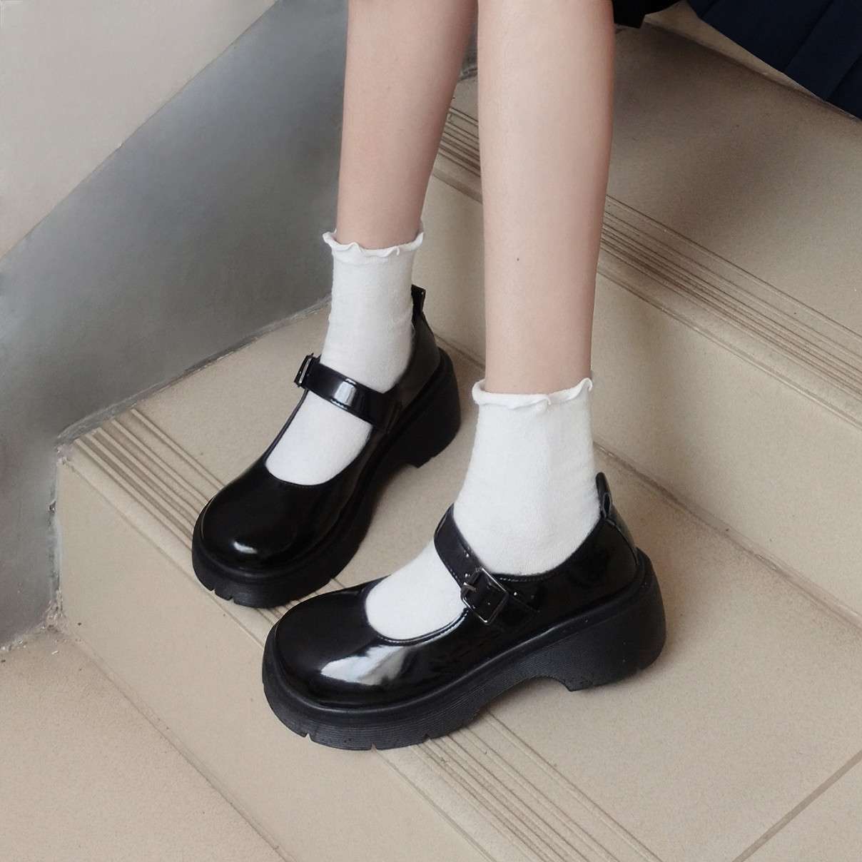 セーラー服 クラシックメリージェーンシューズ セーラールック