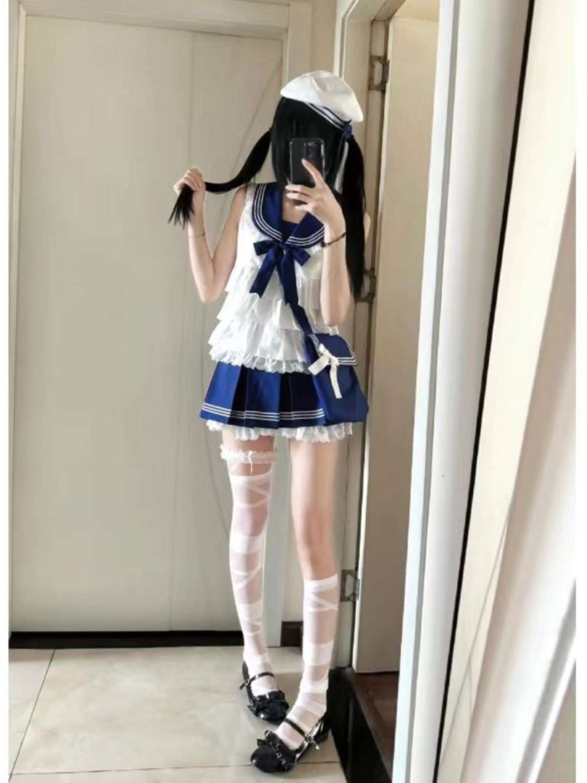 セーラー服 ロリ風 コスプレ衣装セット