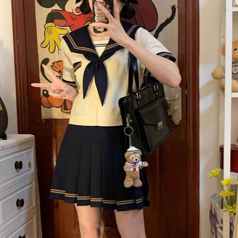 セーラー服 レトロ風 コスプレ3点セット