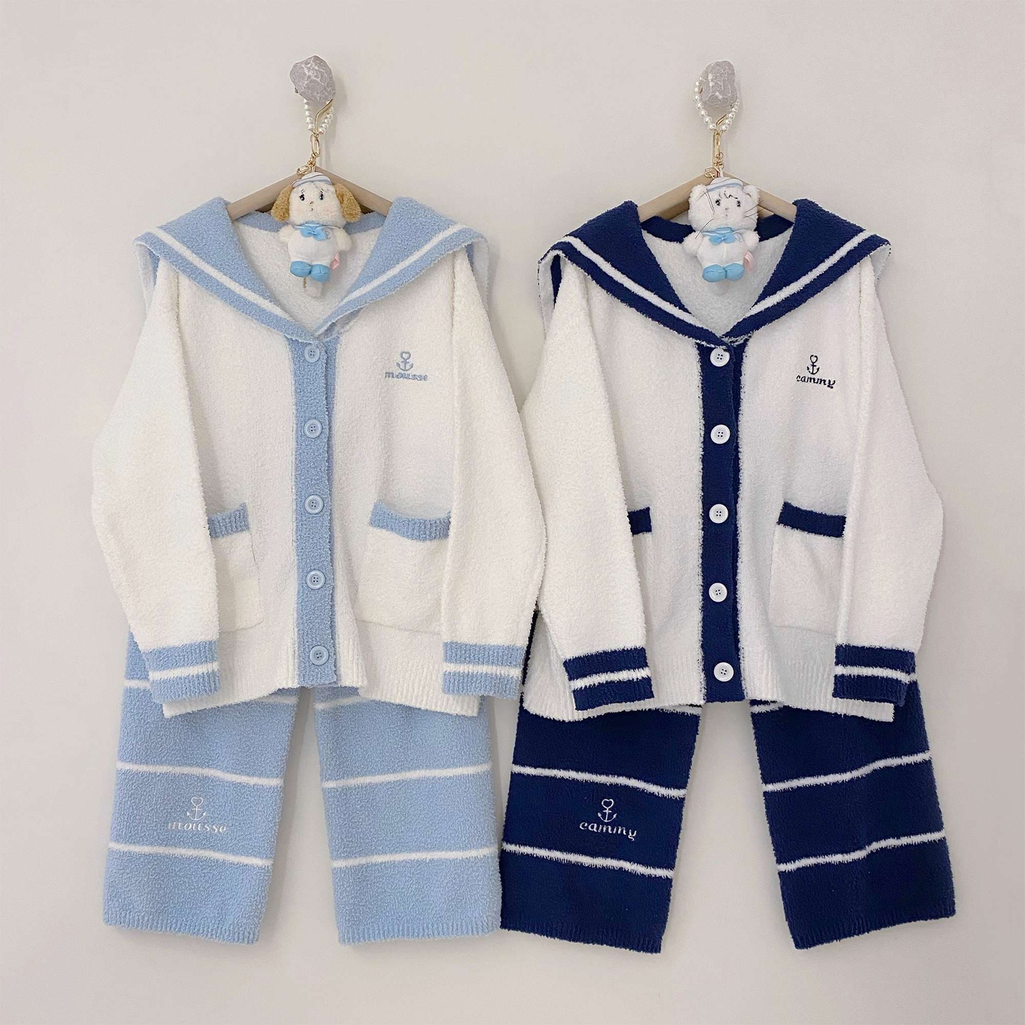 セーラー服 ふわもこセーラーカーディガン セット
