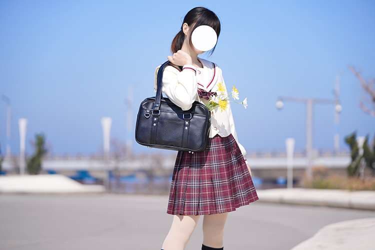 セーラー服 学生風ショルダーバッグ クラシック風レザー調