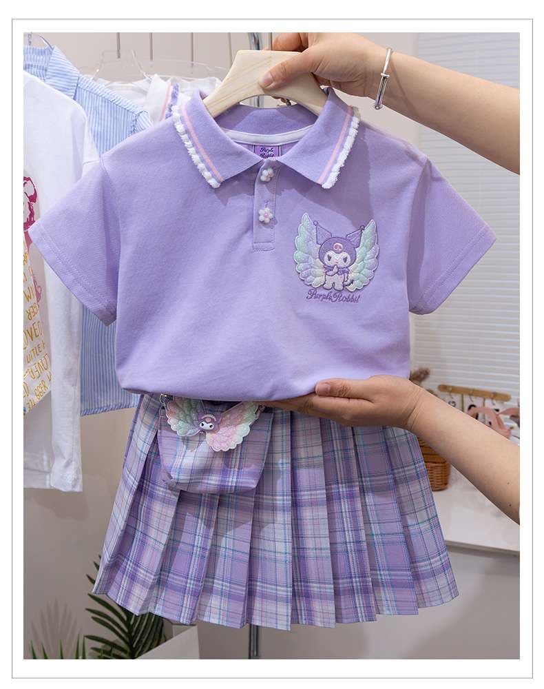 セーラー服 パステルカラーのキュートな子供用セーラー風制服セット