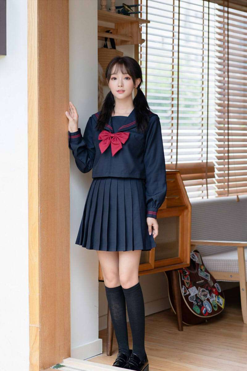 セーラー服 学生風レトロ 上下セット