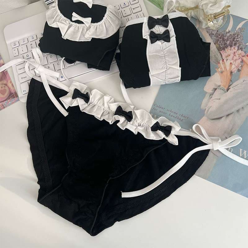 セーラー服 セクシーメイド風ブラックランジェリーセット