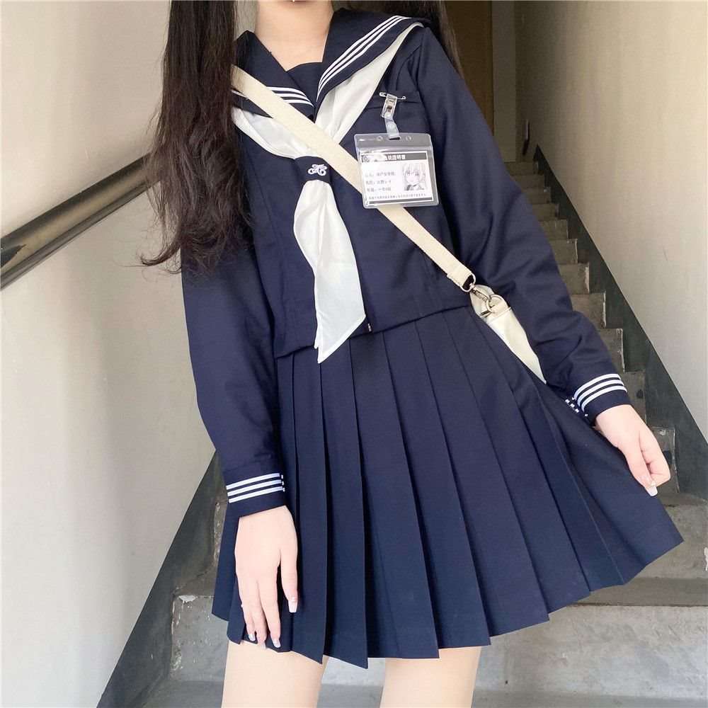 セーラー服 クラシック ネイビー&ホワイト