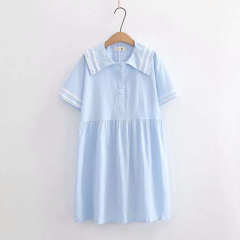 セーラー服 セーラーカラー ゆったりワンピース
