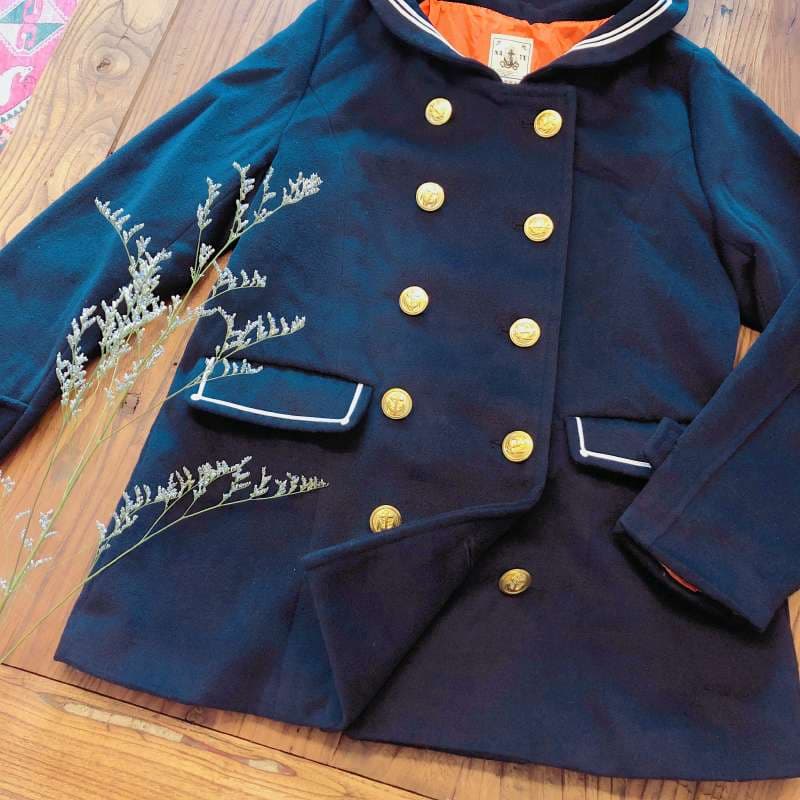セーラー服 ヴィンテージ風マリンスタイルダブルブレストジャケット