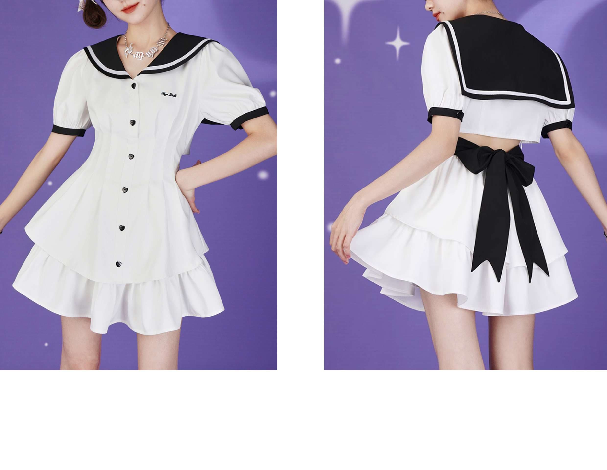セーラー服 星空セーラーガール ミニワンピース