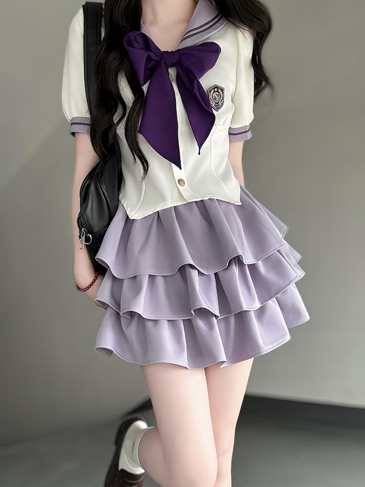 セーラー服 フリルティアード学園風制服