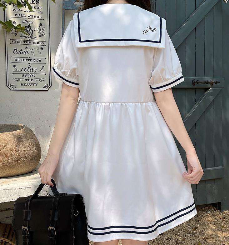 セーラー服 ネイビーセーラーカラー ワンピース