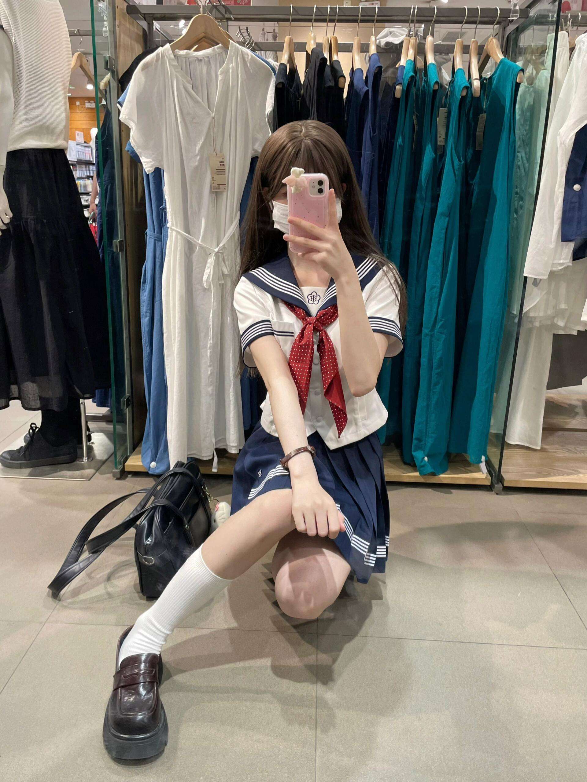 セーラー服 JK制服風セーラーブラウス