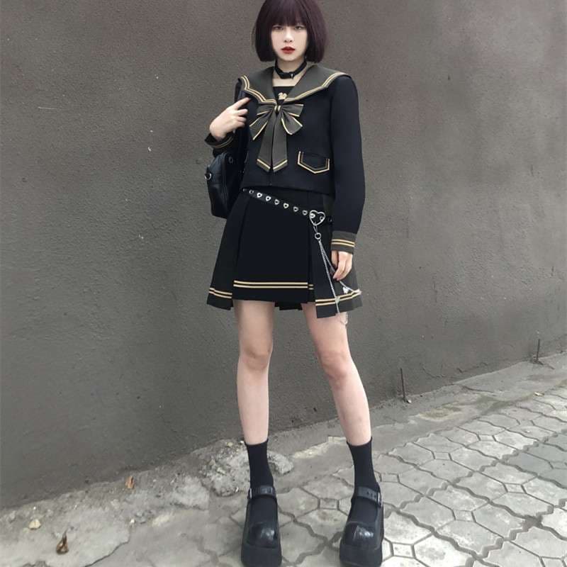 セーラー服 ゴシックセーラー風学生服セット