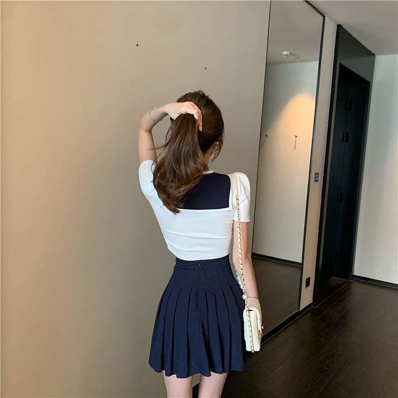 セーラー服 清楚系セーラー風ミニスカートセット