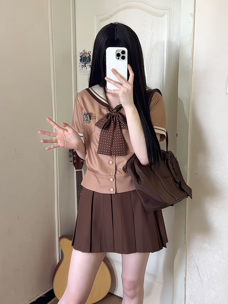 セーラー服 クラシカル水玉リボン