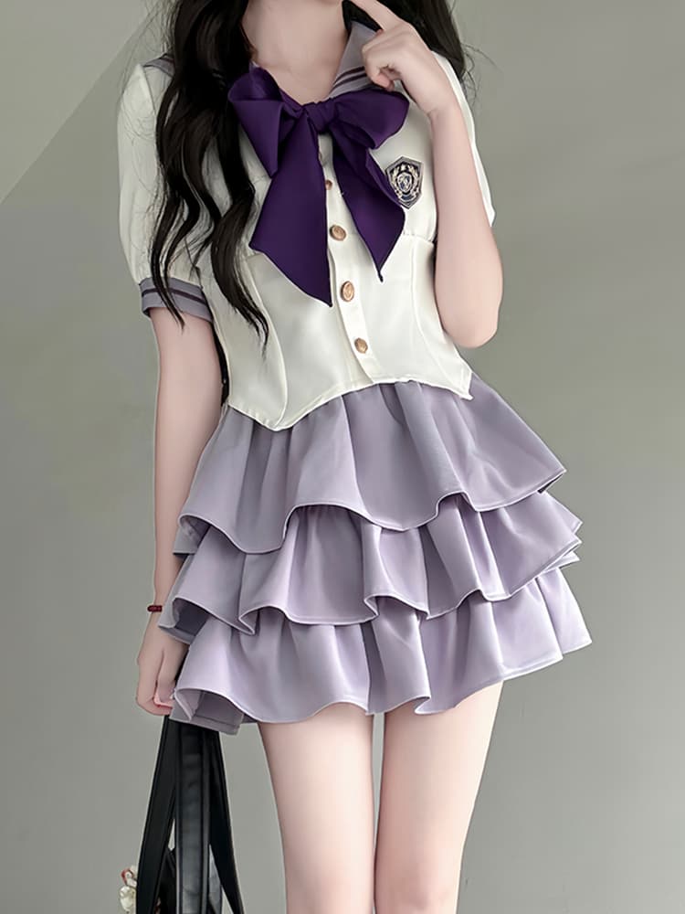セーラー服 フリルティアード学園風制服