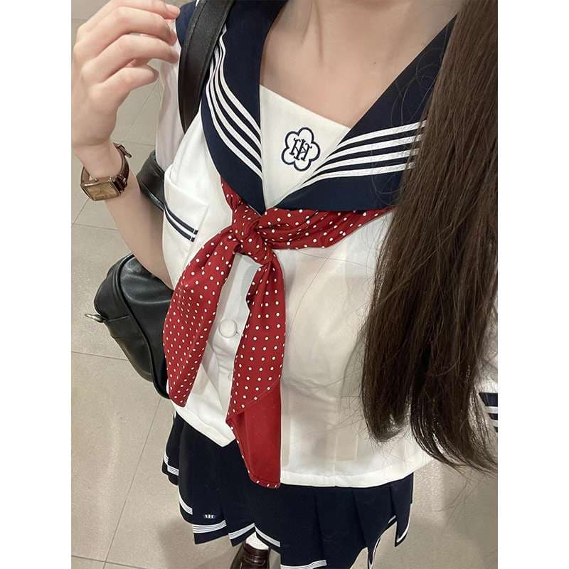 セーラー服 JK制服風セーラーブラウス
