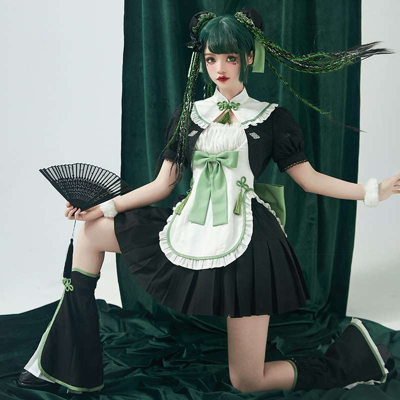セーラー服 和風メイド風ロリータファッション衣装セット