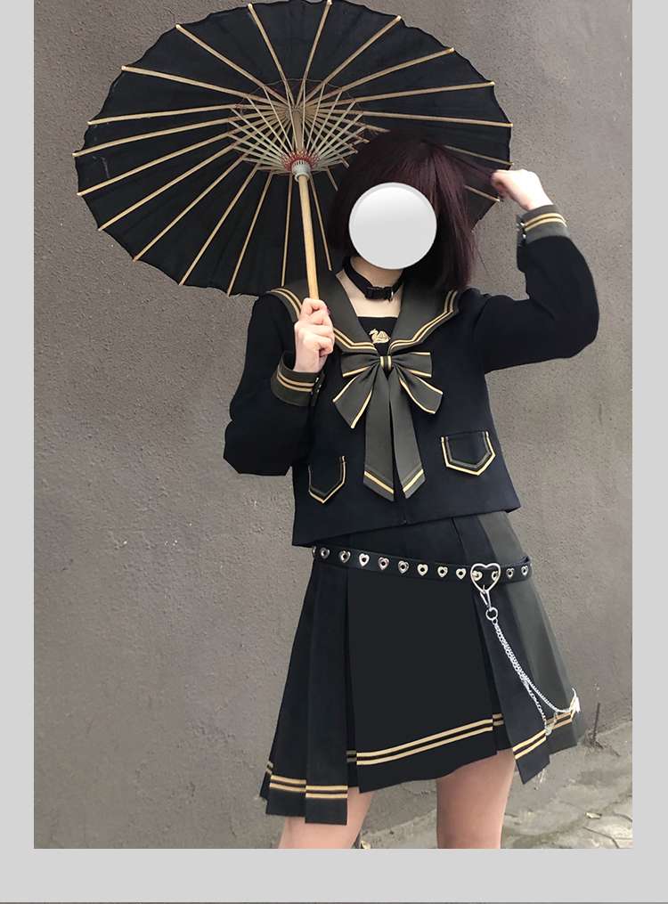 セーラー服 ゴシックセーラー風学生服セット