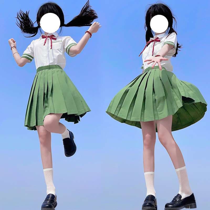 セーラー服 清楚系プリーツスカート セット