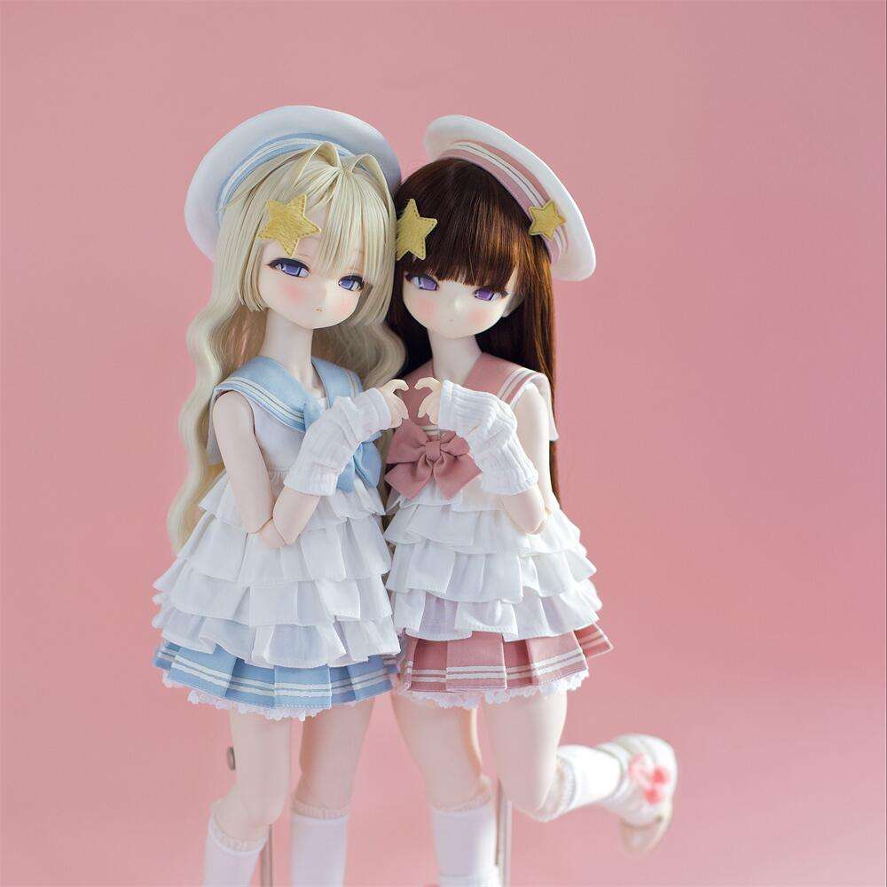 セーラー服 星飾り スタイル美少女人形セット