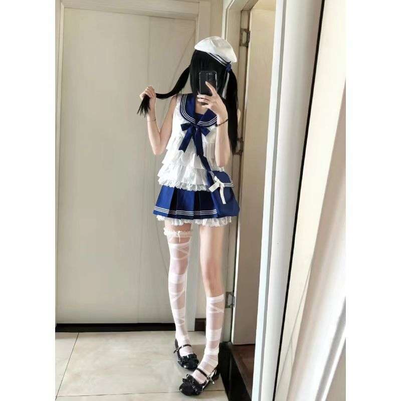 セーラー服 ロリ風 コスプレ衣装セット