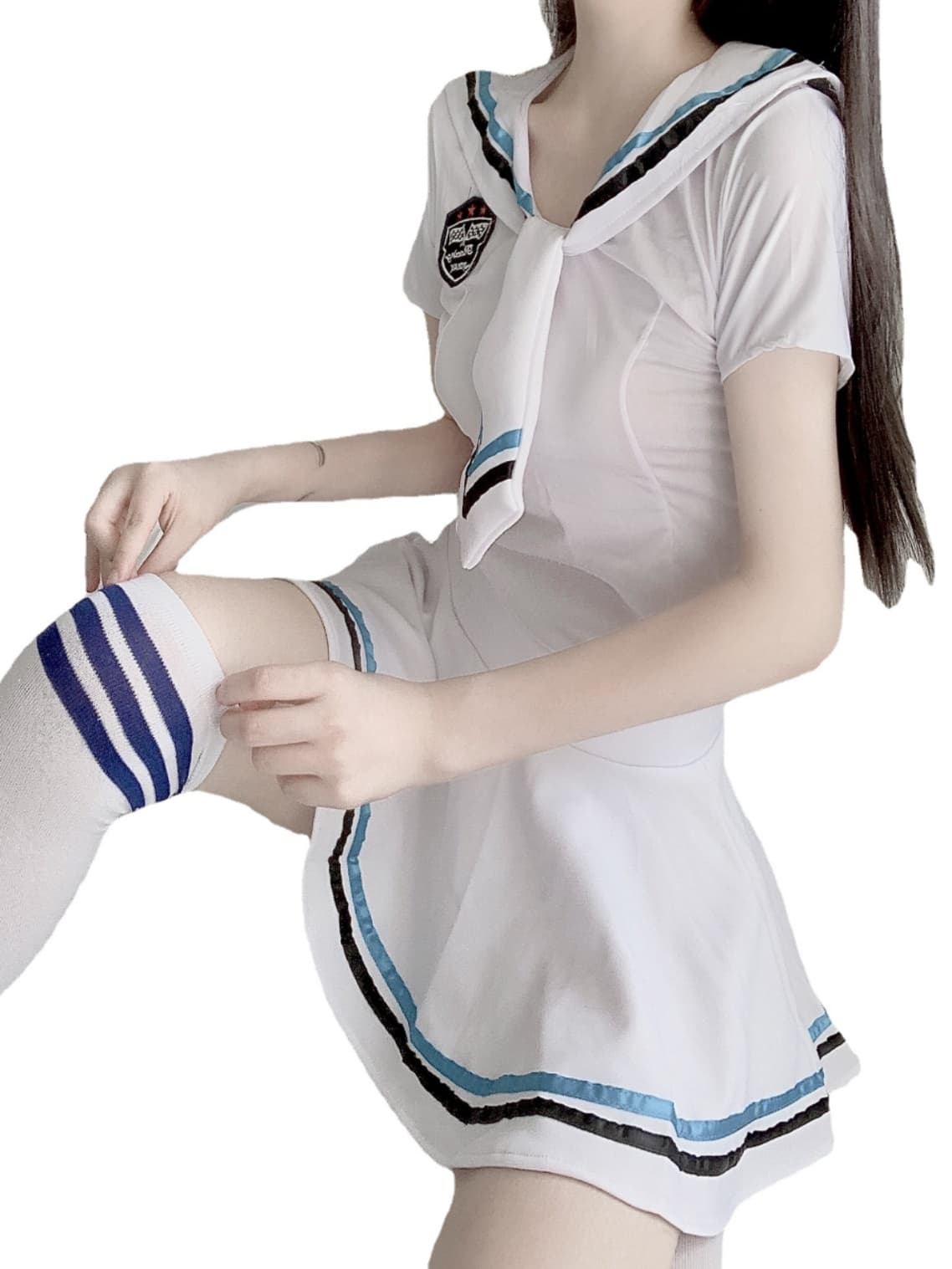 セーラー服 双線エンブレム付き