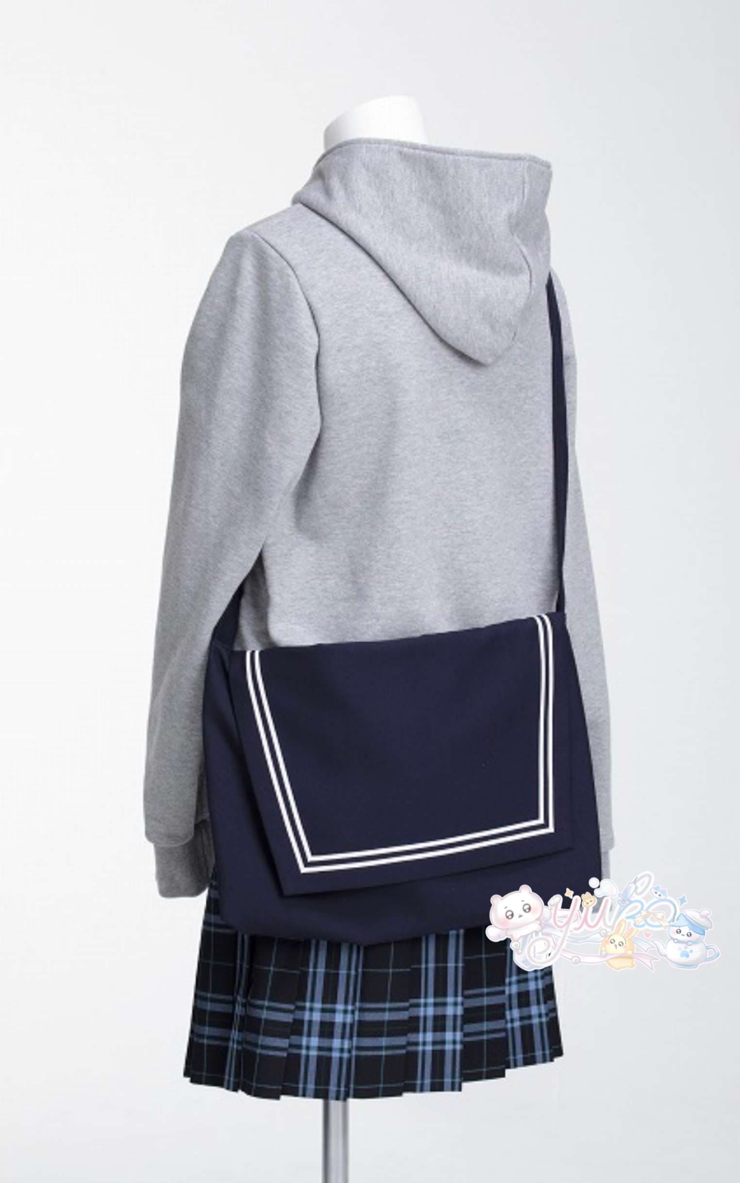 セーラー服 学生風セーラーカラー付きショルダーバッグ