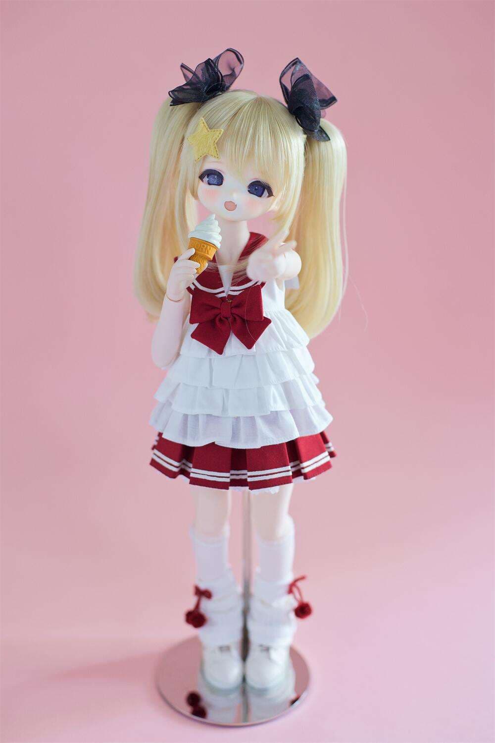 セーラー服 星飾り スタイル美少女人形セット