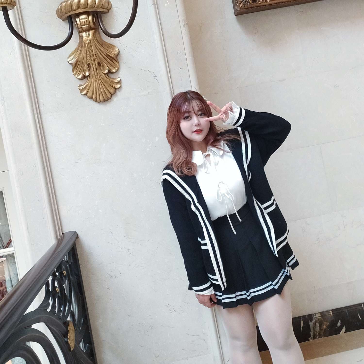 セーラー服 エレガントセーラー風カーディガン