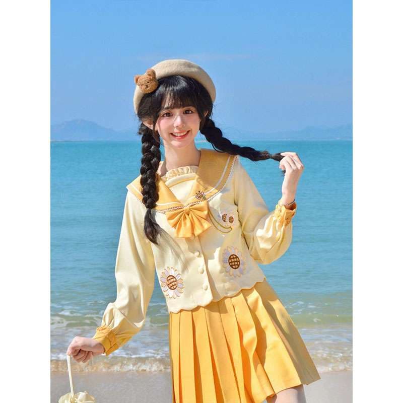 セーラー服 夏の海辺 ワンピース